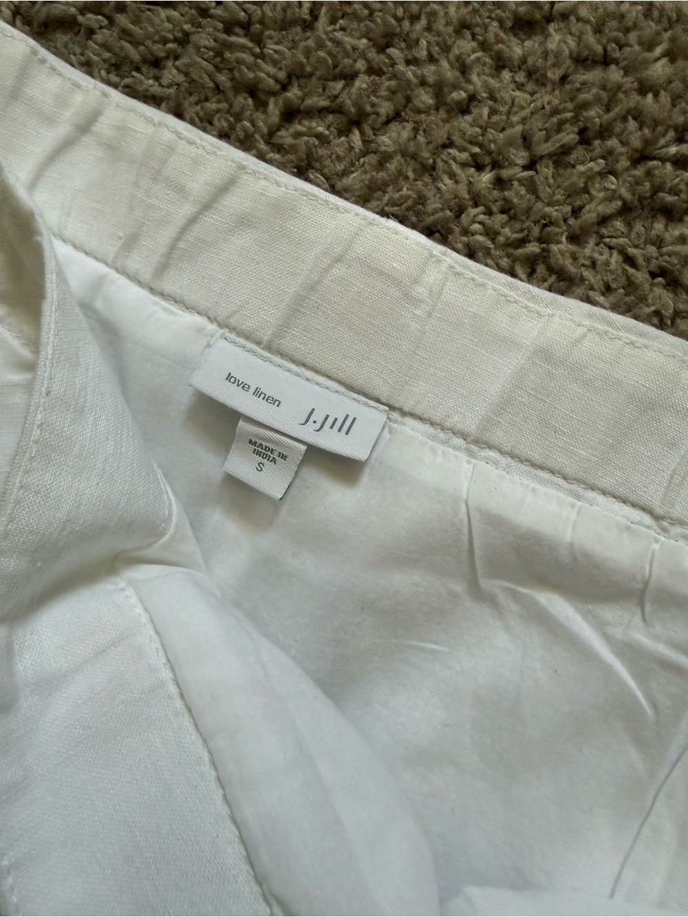 J. Jill Cream A-Line Midi Skirt - Picture 4 of 9